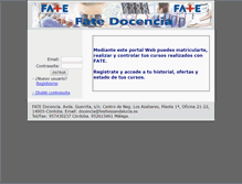 Tablet Screenshot of fatedocencia.info